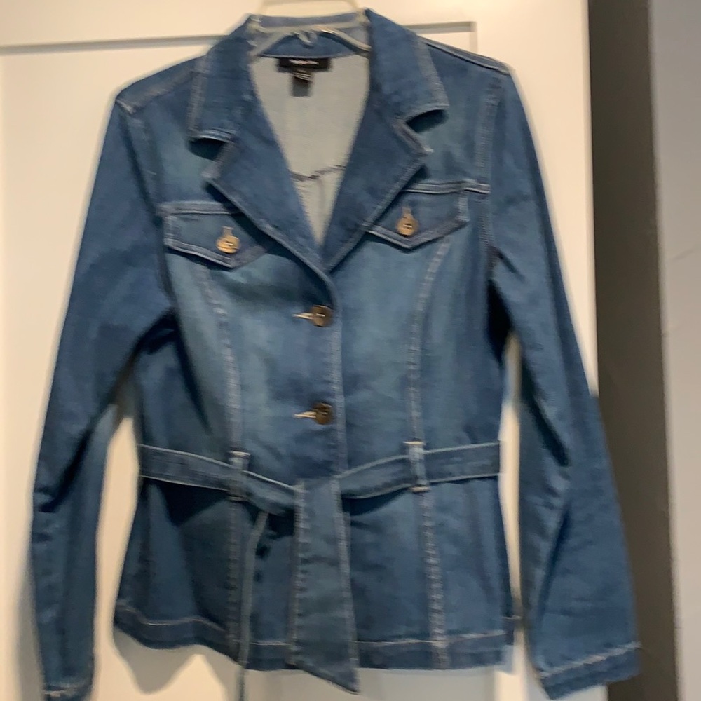 Style & Co Bluejean Jacket with a belt